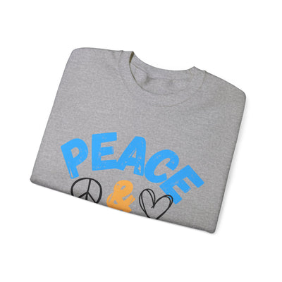 Peace and Love Unisex Sweatshirt