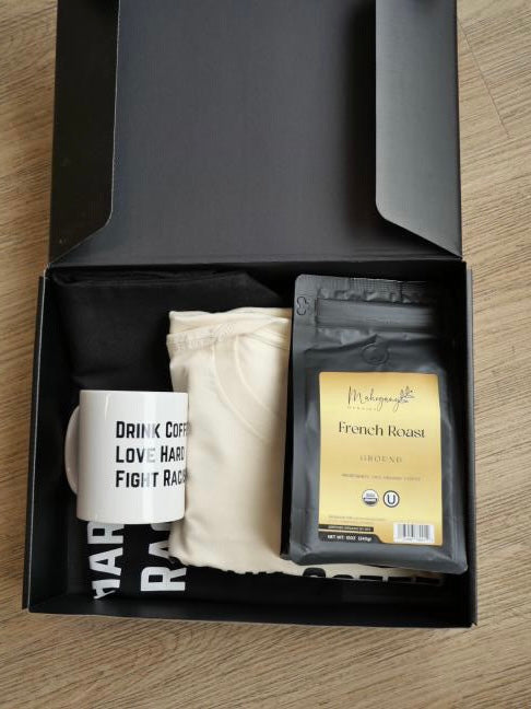 Drink Coffee Fight Racism French Roast Bundle Box