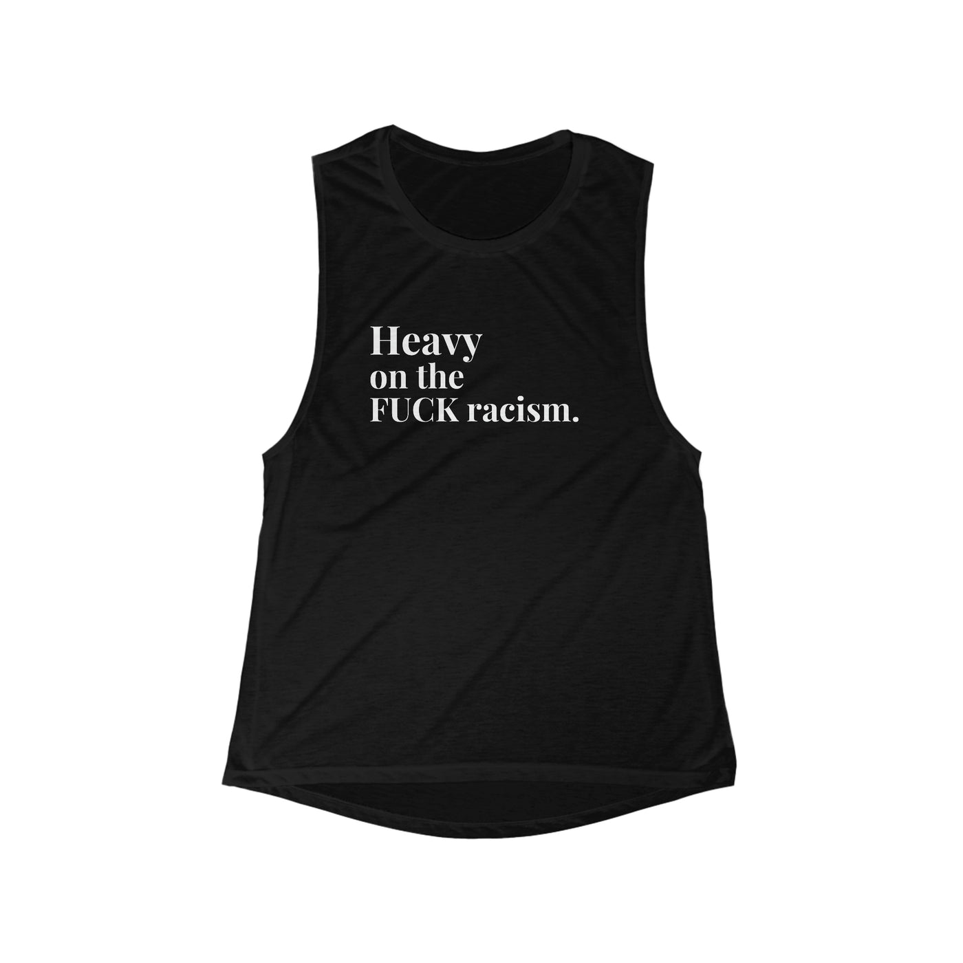 Heavy on F%%K Racism Women's Festival Tank