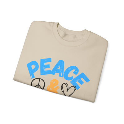 Peace and Love Unisex Sweatshirt
