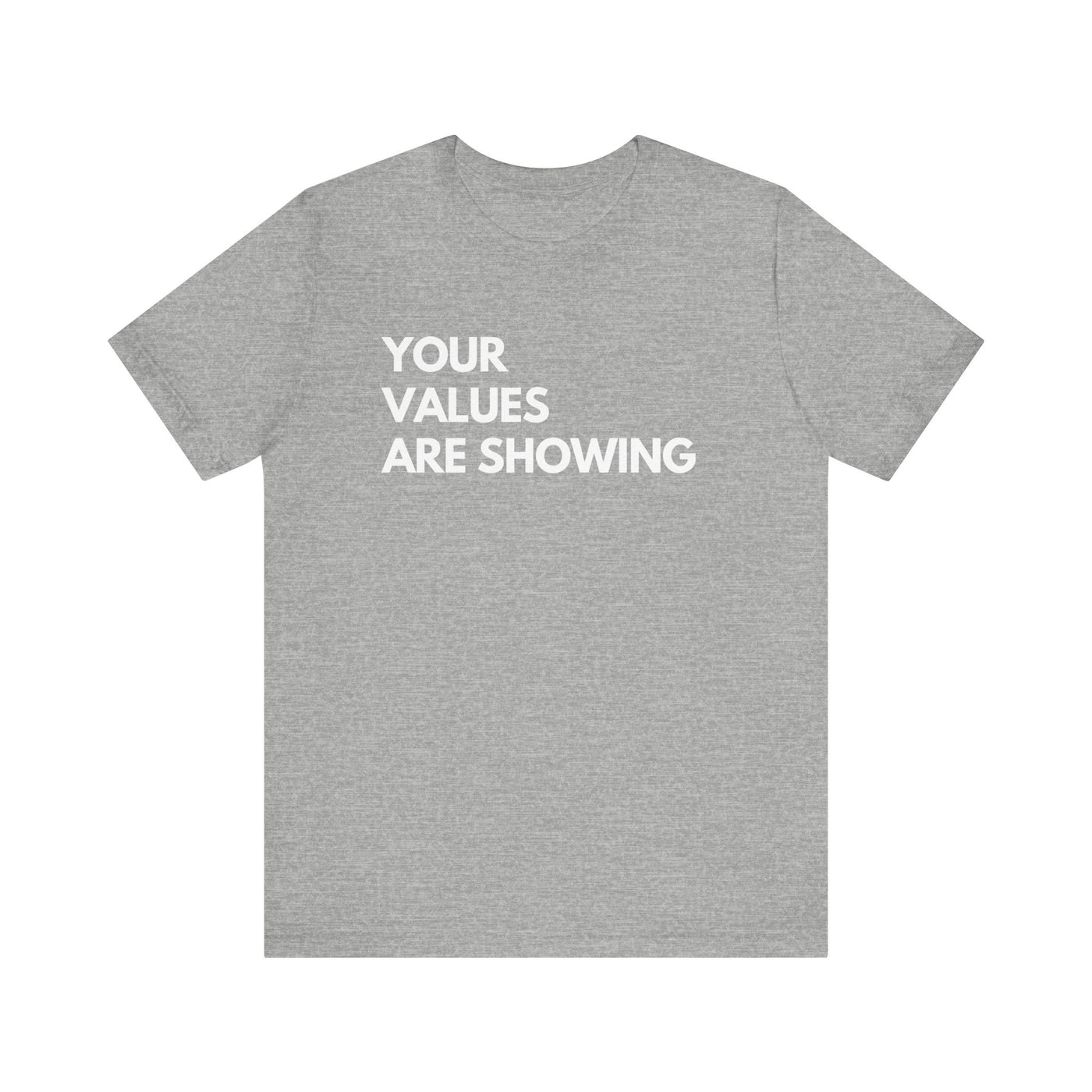 YOUR VALUES ARE SHOWING Unisex T-Shirt – Mahogany Mommies