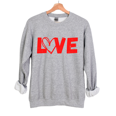 Love with Heart Unisex Sweatshirt