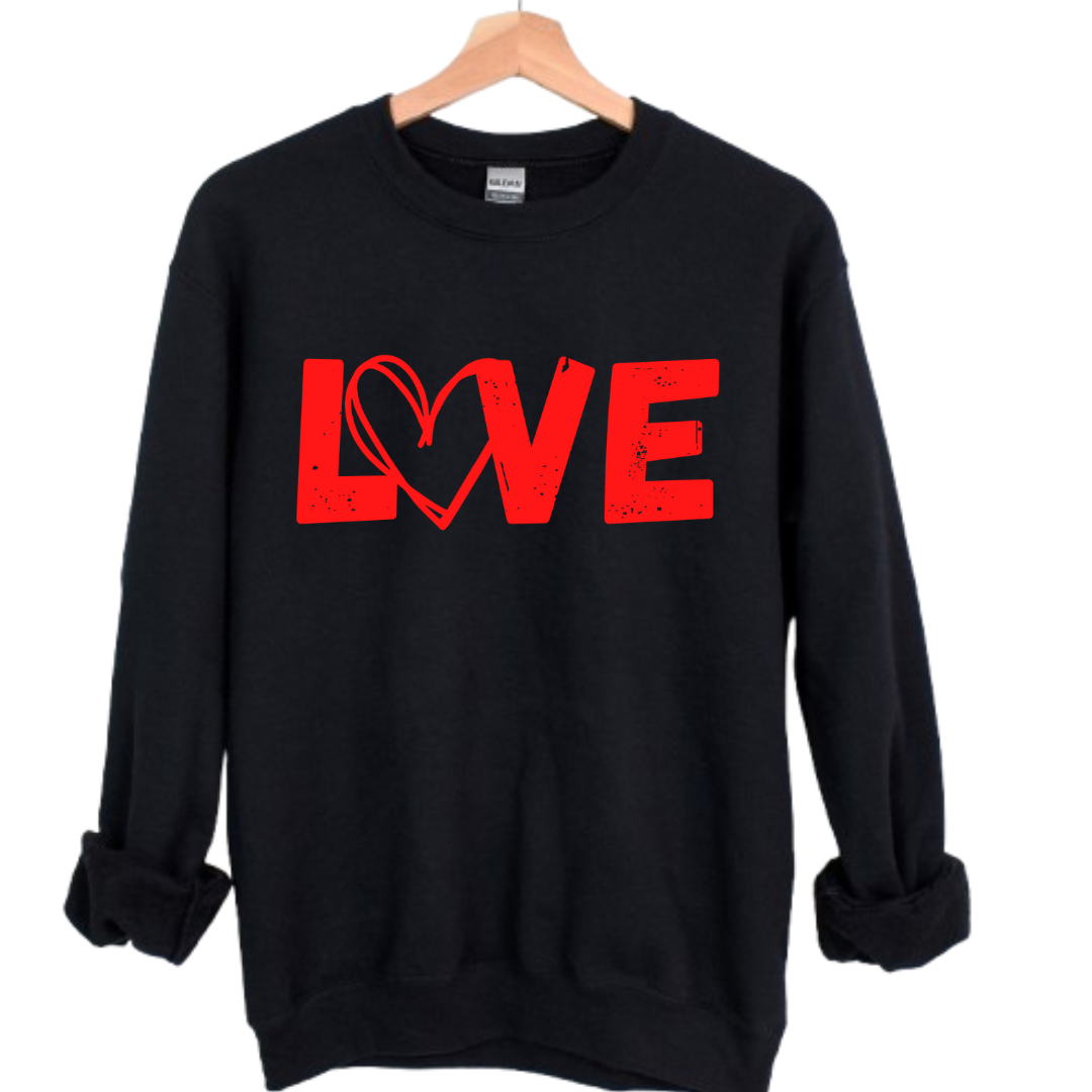 Love with Heart Unisex Sweatshirt