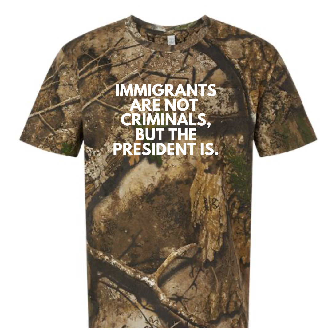 Immigrants Front English and Back Spanish Unisex T-Shirt