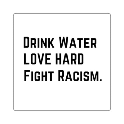 Drink Water Square Stickers