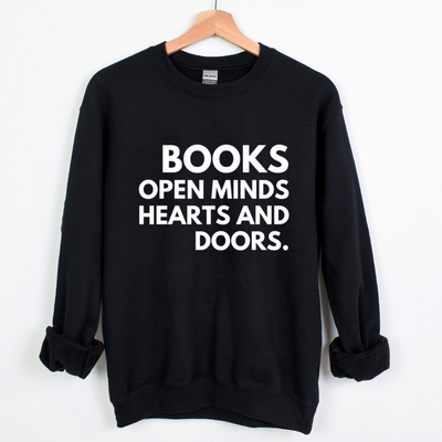 Books Open Minds Unisex Crewneck Sweatshirt