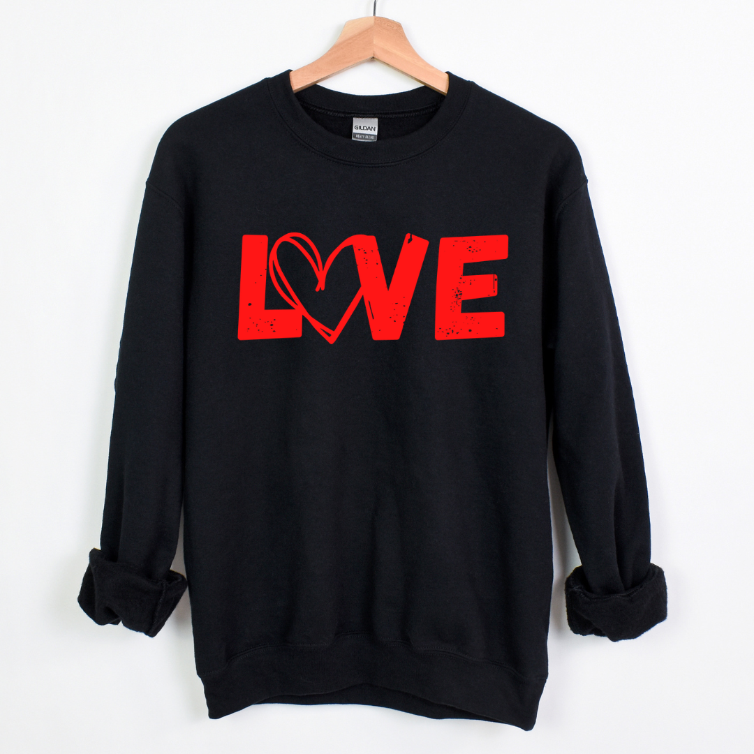 Love w/ Heart Unisex Sweatshirt